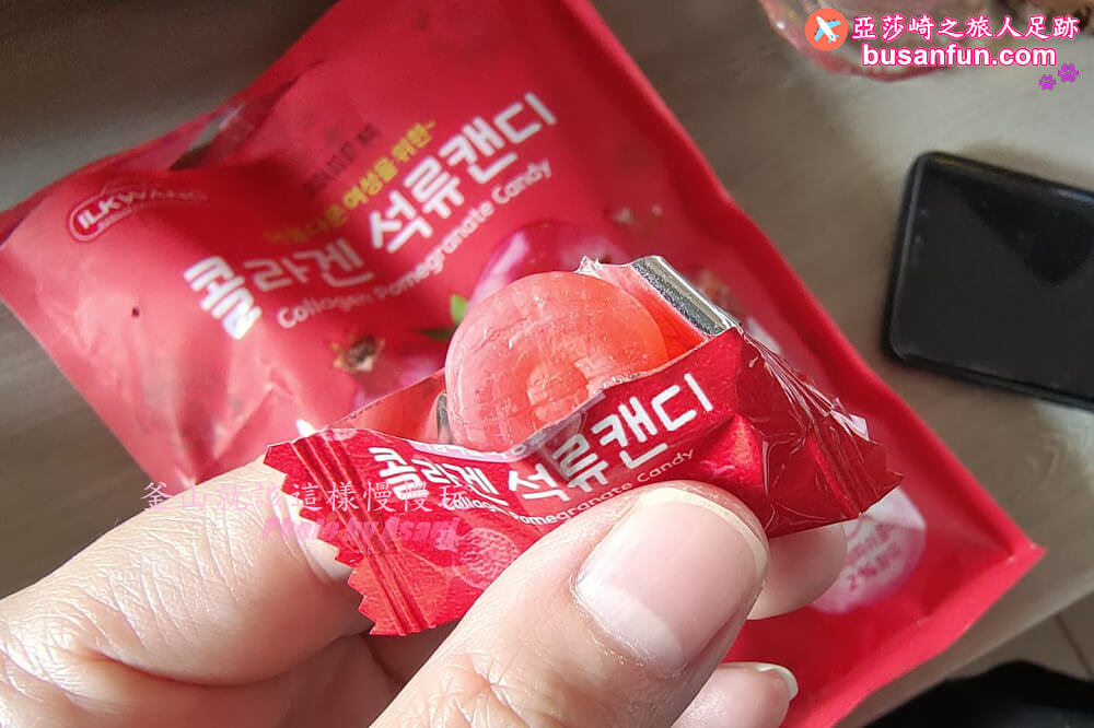 韓國伴手禮推薦｜美人吃的石榴糖含2%膠原蛋白
