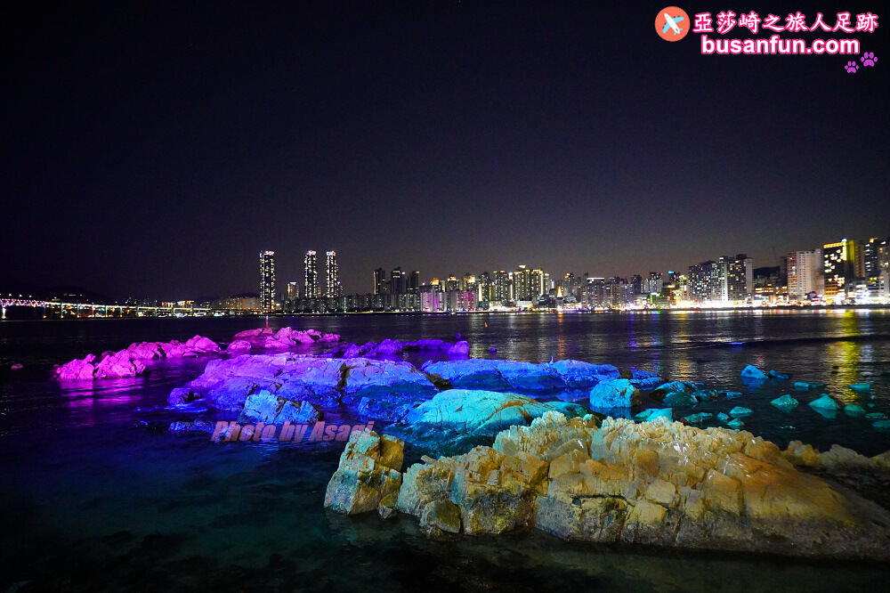 釜山夜景｜廣安里M無人機多媒體燈光秀2023每週六越夜越美麗