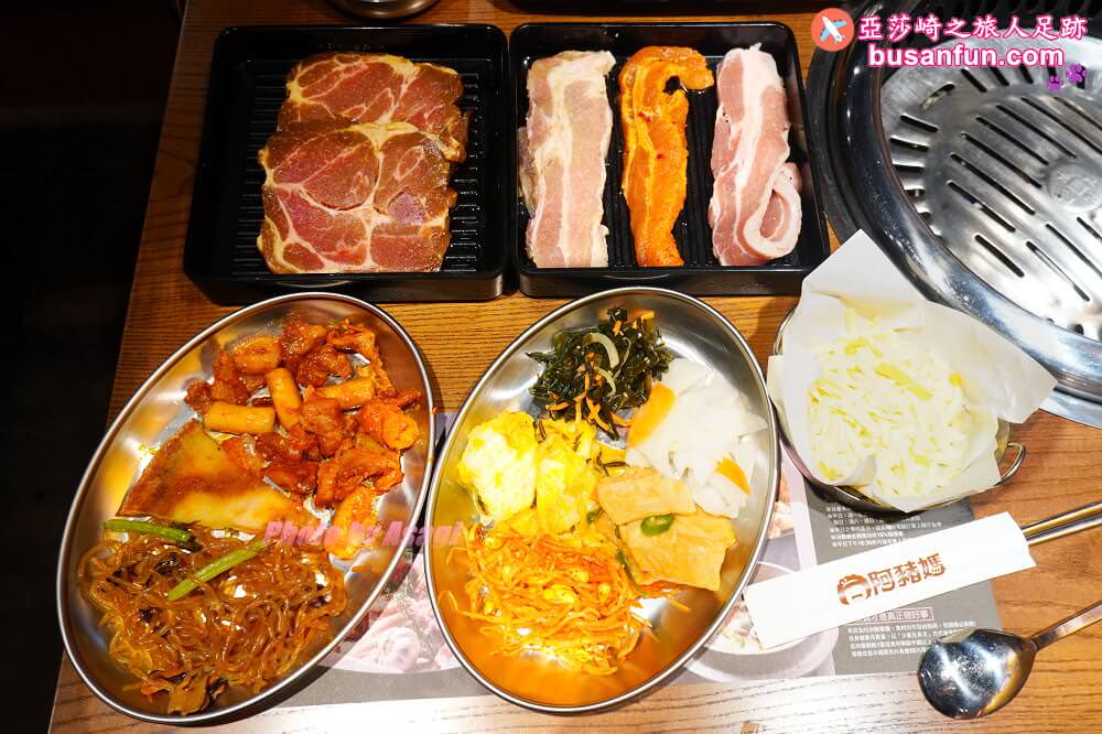 阿豬媽韓式烤肉吃到飽北車店大口吃肉｜台北車站微風美食街餐廳推薦